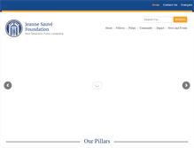 Tablet Screenshot of jeannesauve.org